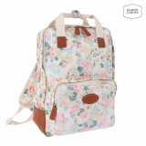 Lovely garden flower print square backpack